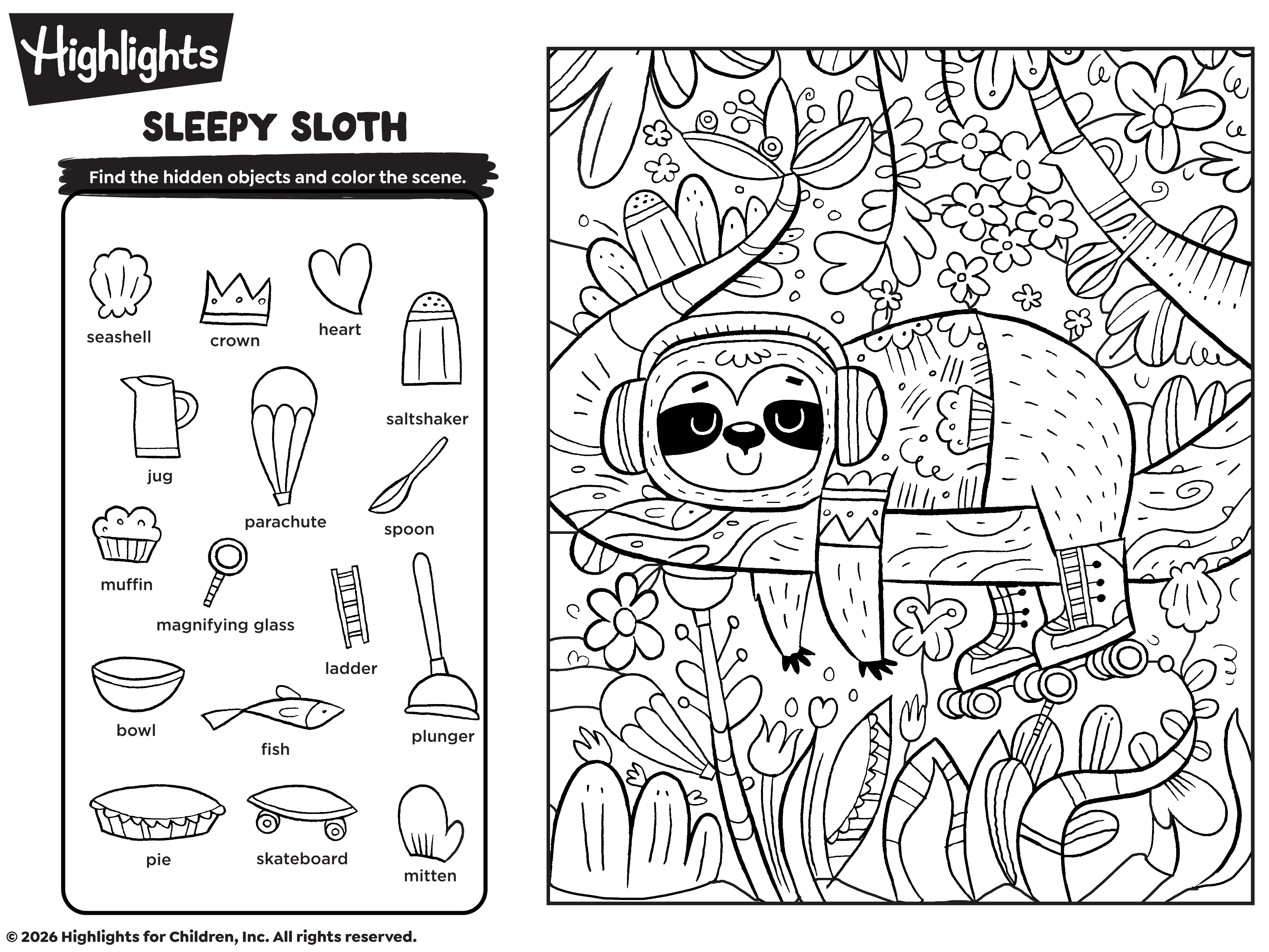 Free printable Highlights activity pages | Aqua